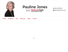 Tablet Screenshot of paulinejones.ca